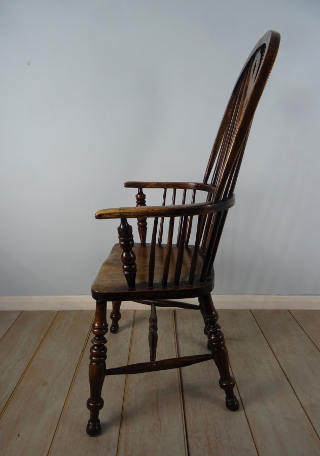 Ash and Elm High Back Windsor Elbow Chair 